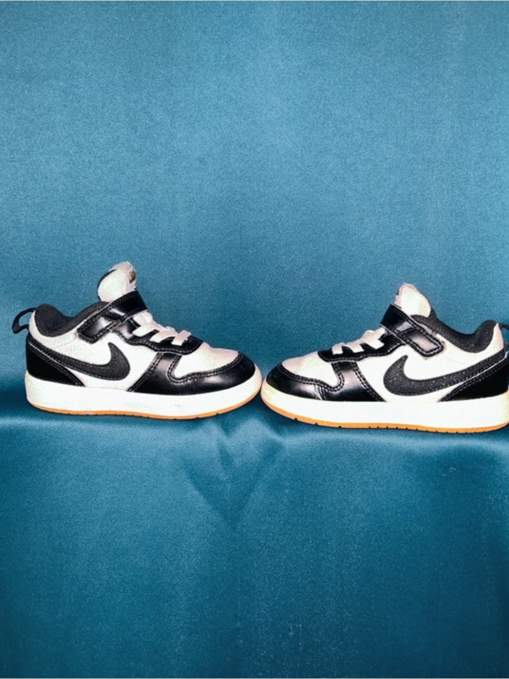Nike Kids Black and White Low-Top Sneakers